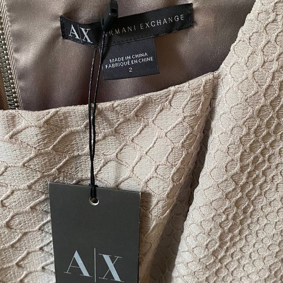 Armani Exchange Tan Dress/Size 2 - Picture 3 of 4